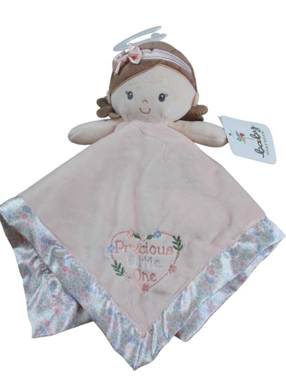 Baby Starters Precious Little One Doll Pink Security Blanket Lovey Girls NWT